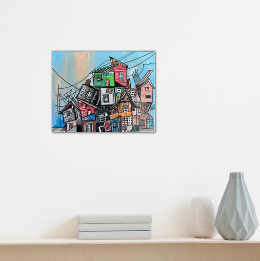 How to Style Small-Space Art: Mixing Prints and Canvases