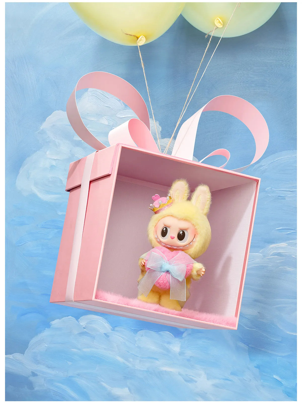 Labubu THE MONSTERS Let's Checkmate Series Pop Mart Authentic Vinyl Plush Hanging Card