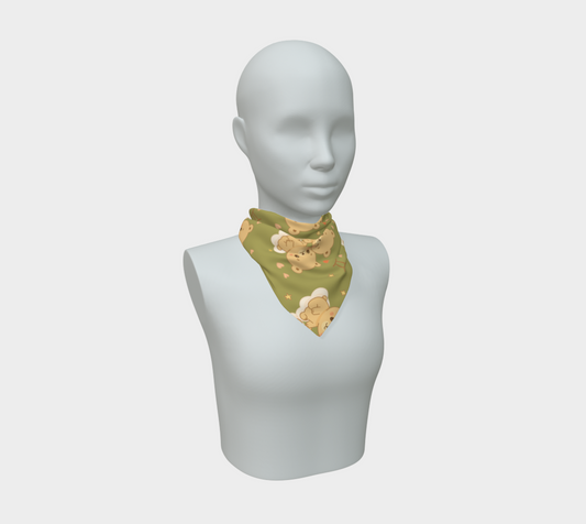 Gemini Zodiac Sign Cute Pattern Print Scarf All Sizes