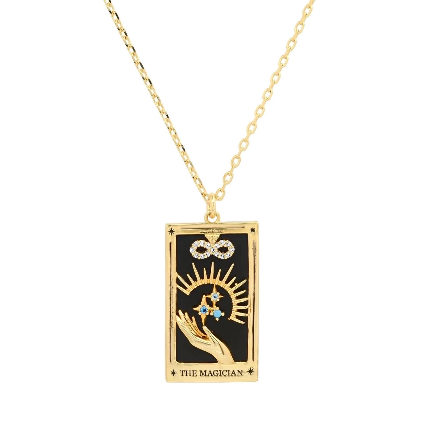 Tarot Card Necklace 18K Plated Tarnish Proof Waterproof Hypoallergenic Stainless Steel