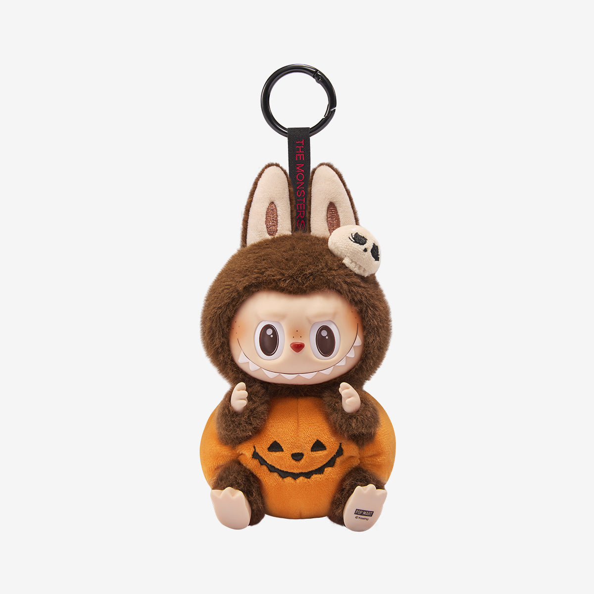 Labubu Happy Halloween Pop Mart Authentic Party Series Sitting Pumpkin Vinyl Plush Pendant