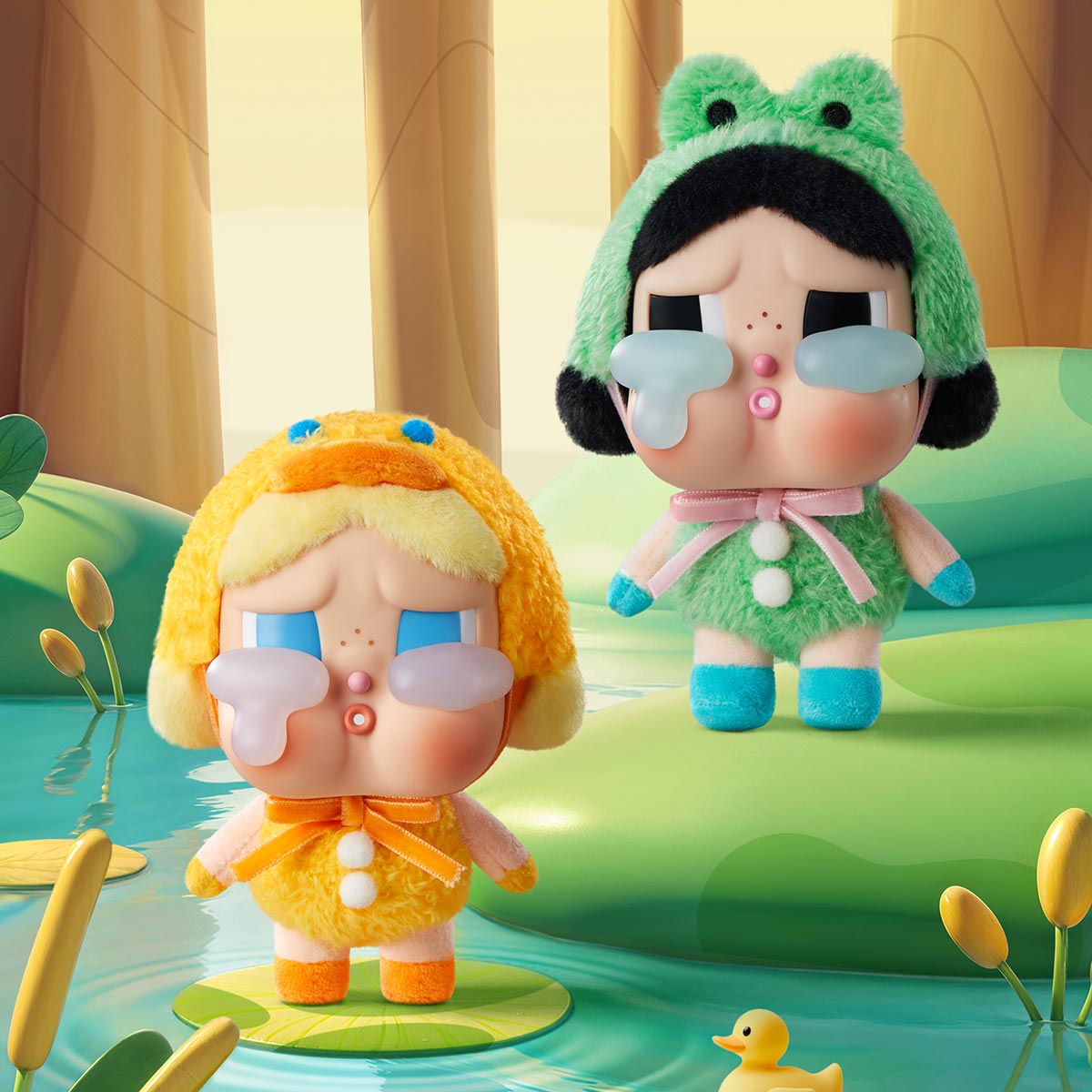 CRYBABY Crying Again Series Pop Mart Vinyl Face Plush Blind Box