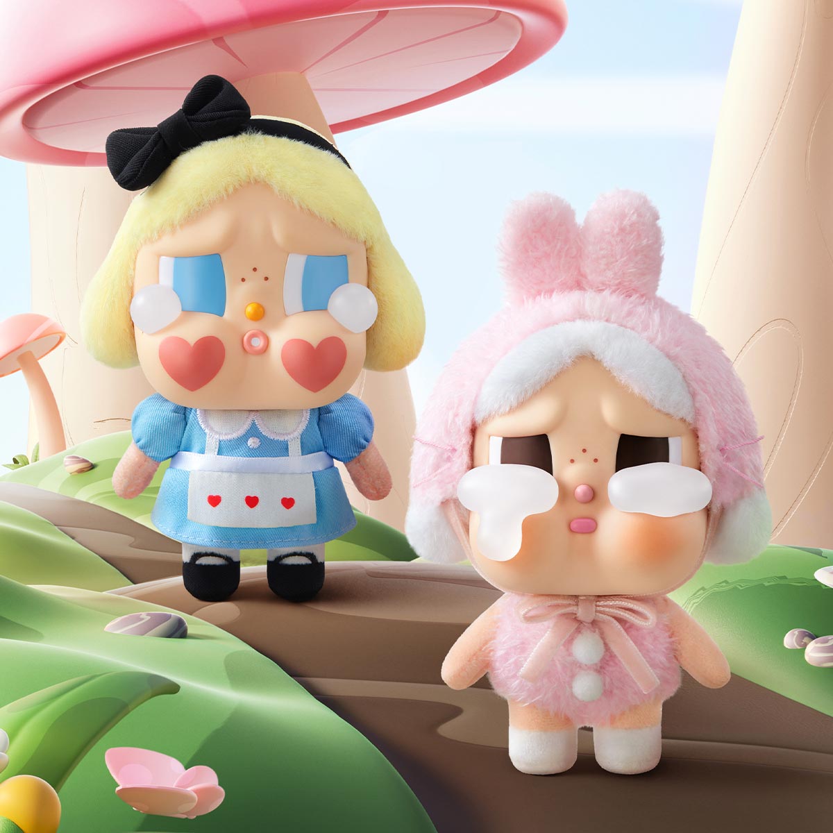 CRYBABY Crying Again Series Pop Mart Vinyl Face Plush Blind Box