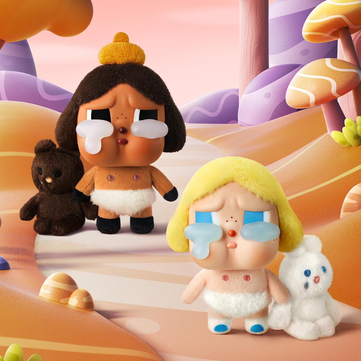 CRYBABY Crying Again Series Pop Mart Vinyl Face Plush Blind Box