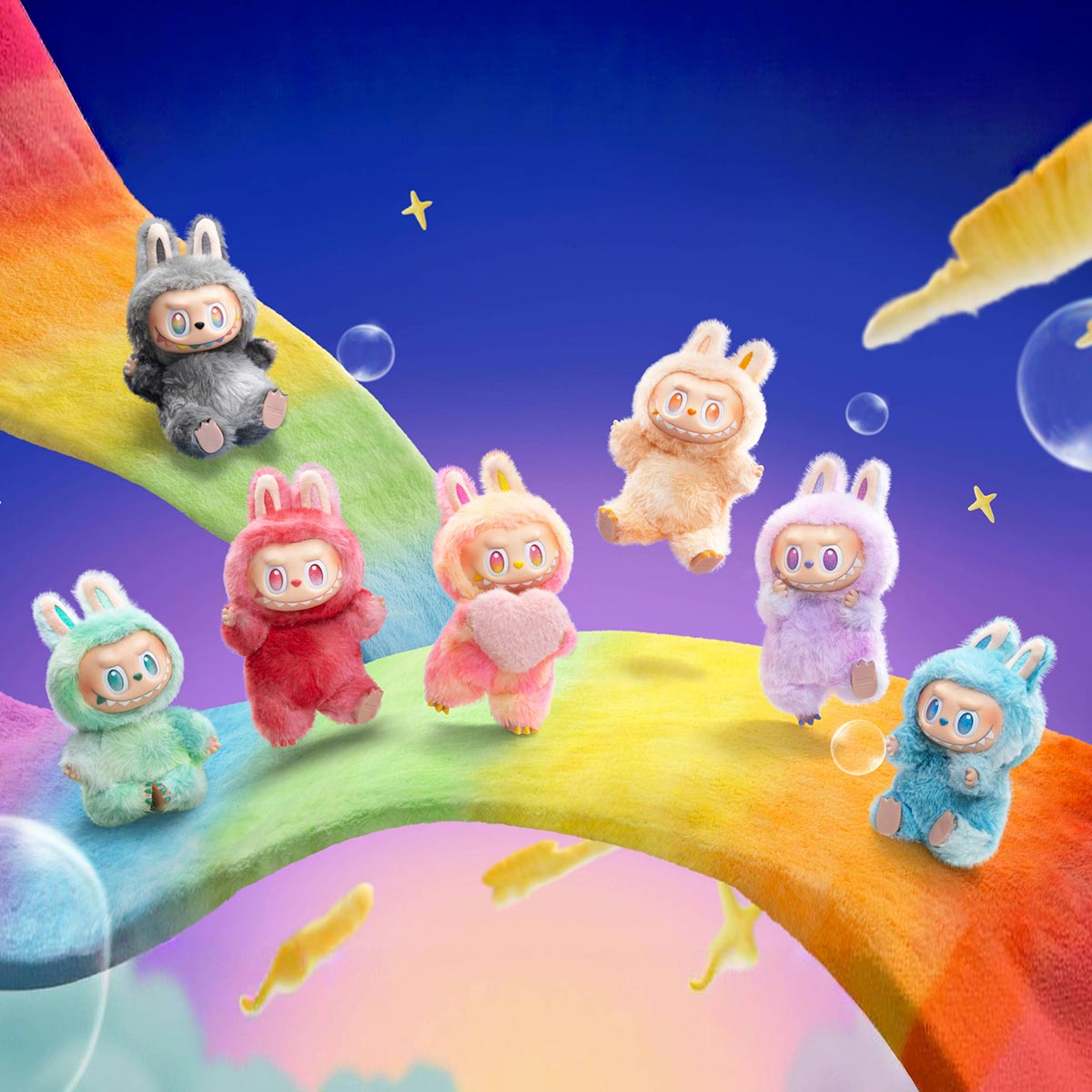 Labubu Big Into Energy Series THE MONSTERS Pop Mart Vinyl Plush Pendant Blind Box Authentic