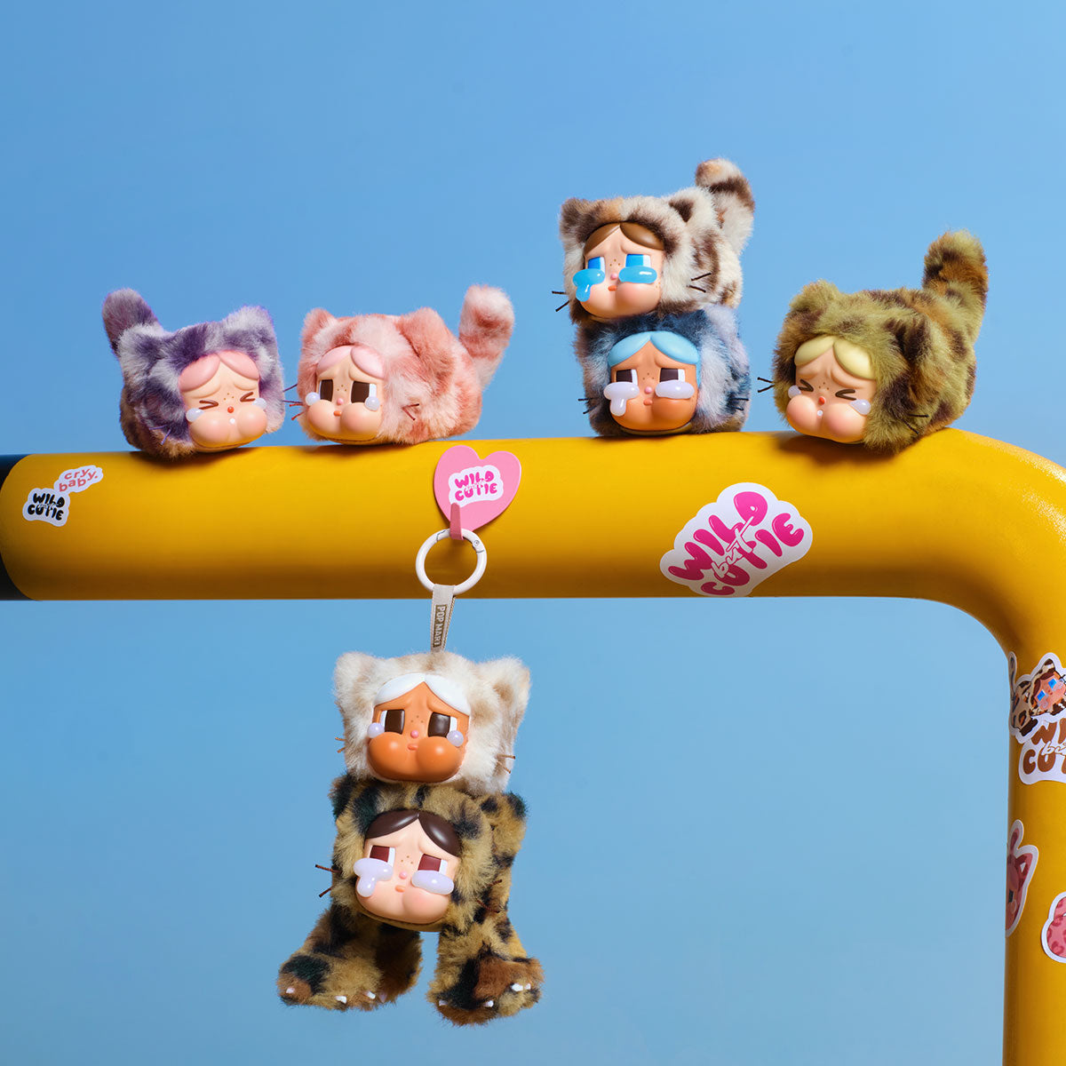 CRYBABY Wild but Cutie Series Authentic Pop Mart Vinyl Plush Pendant Blind Box