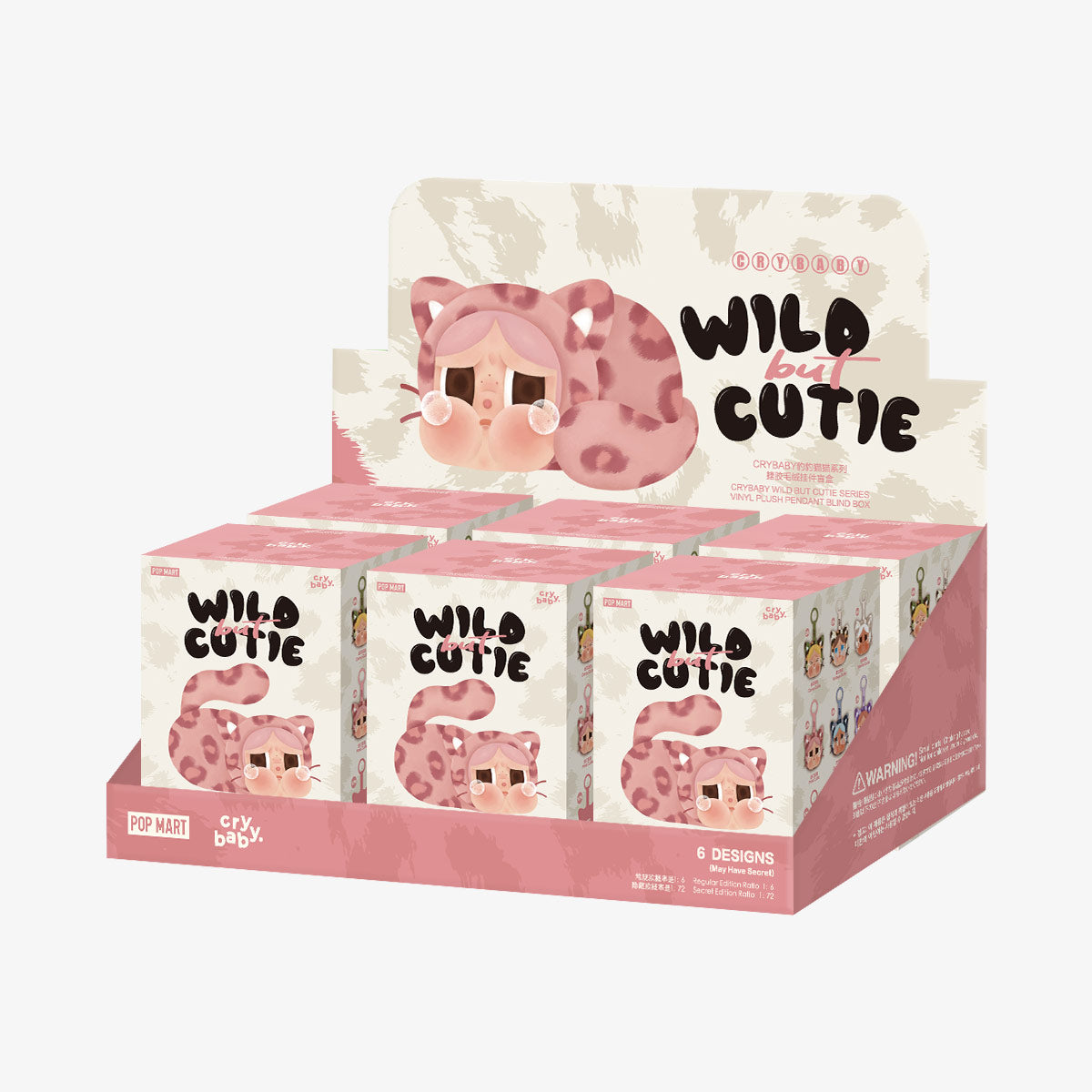 CRYBABY Wild but Cutie Series Authentic Pop Mart Vinyl Plush Pendant Blind Box