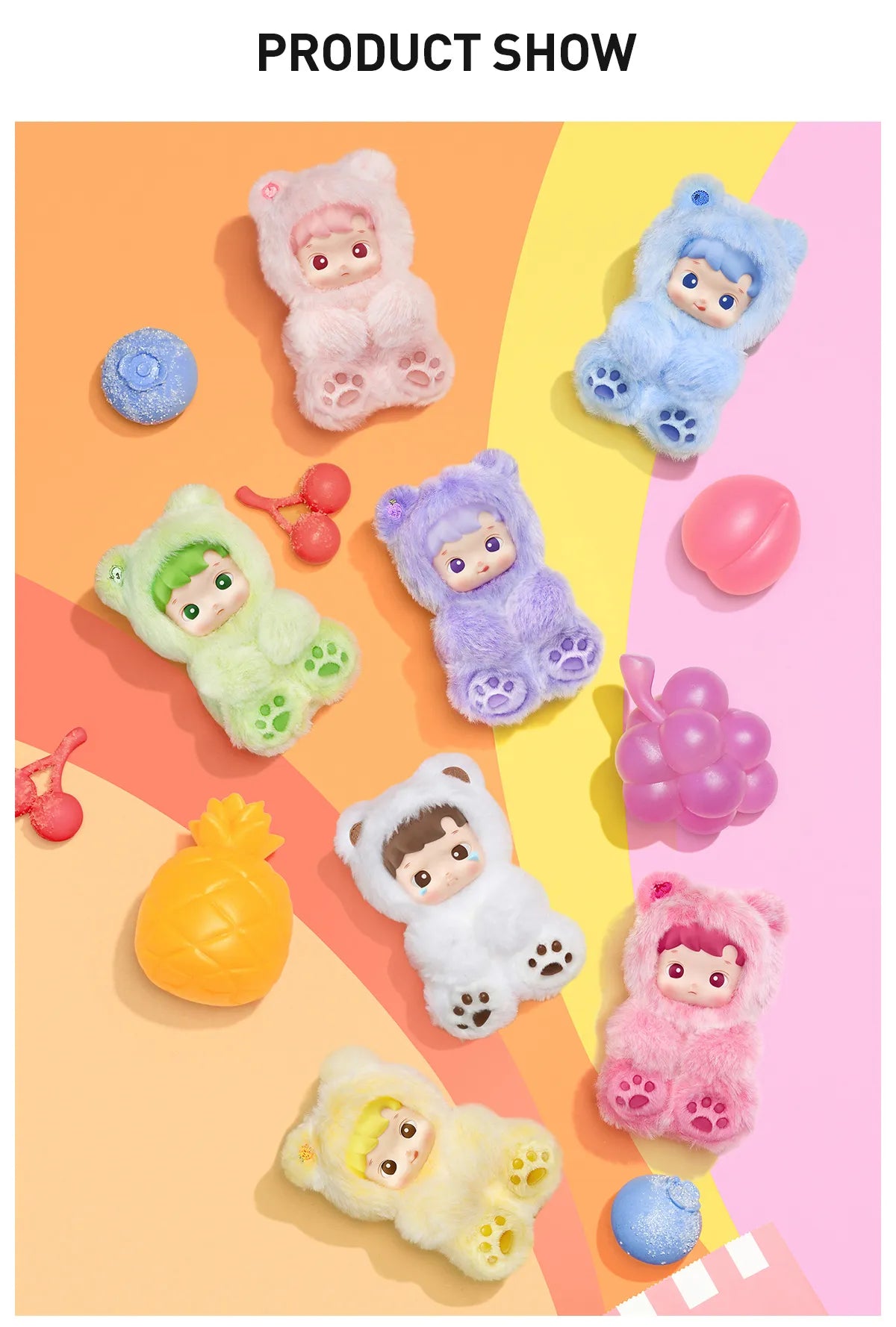HACIPUPU Gummy Bear Vinyl Plush Pendant Blind Box