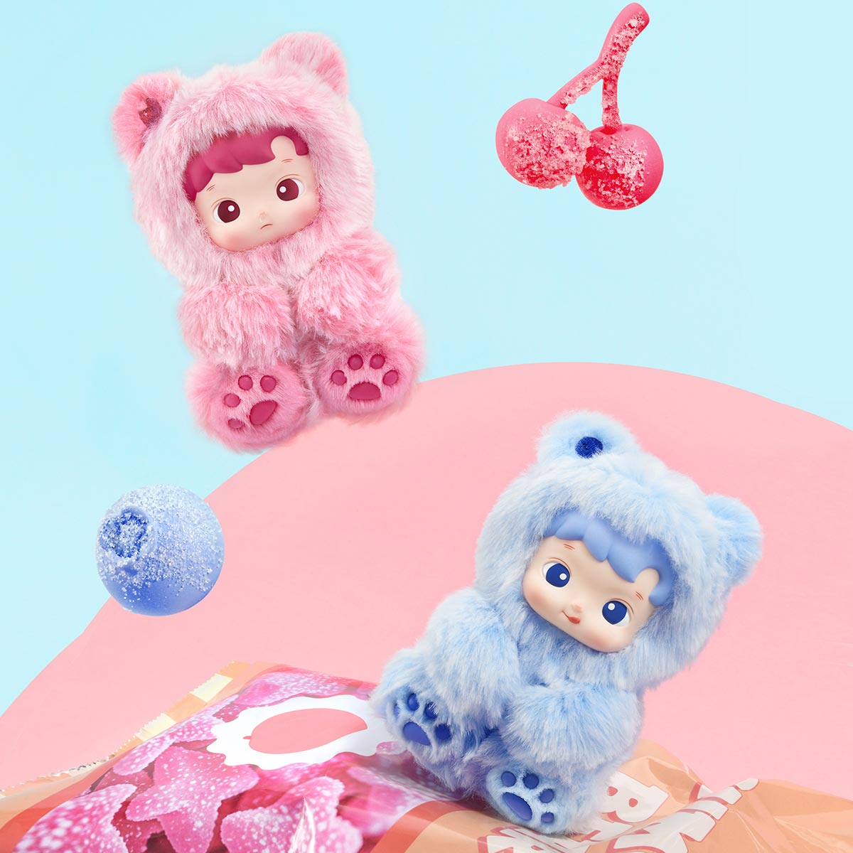 HACIPUPU Gummy Bear Vinyl Plush Pendant Blind Box