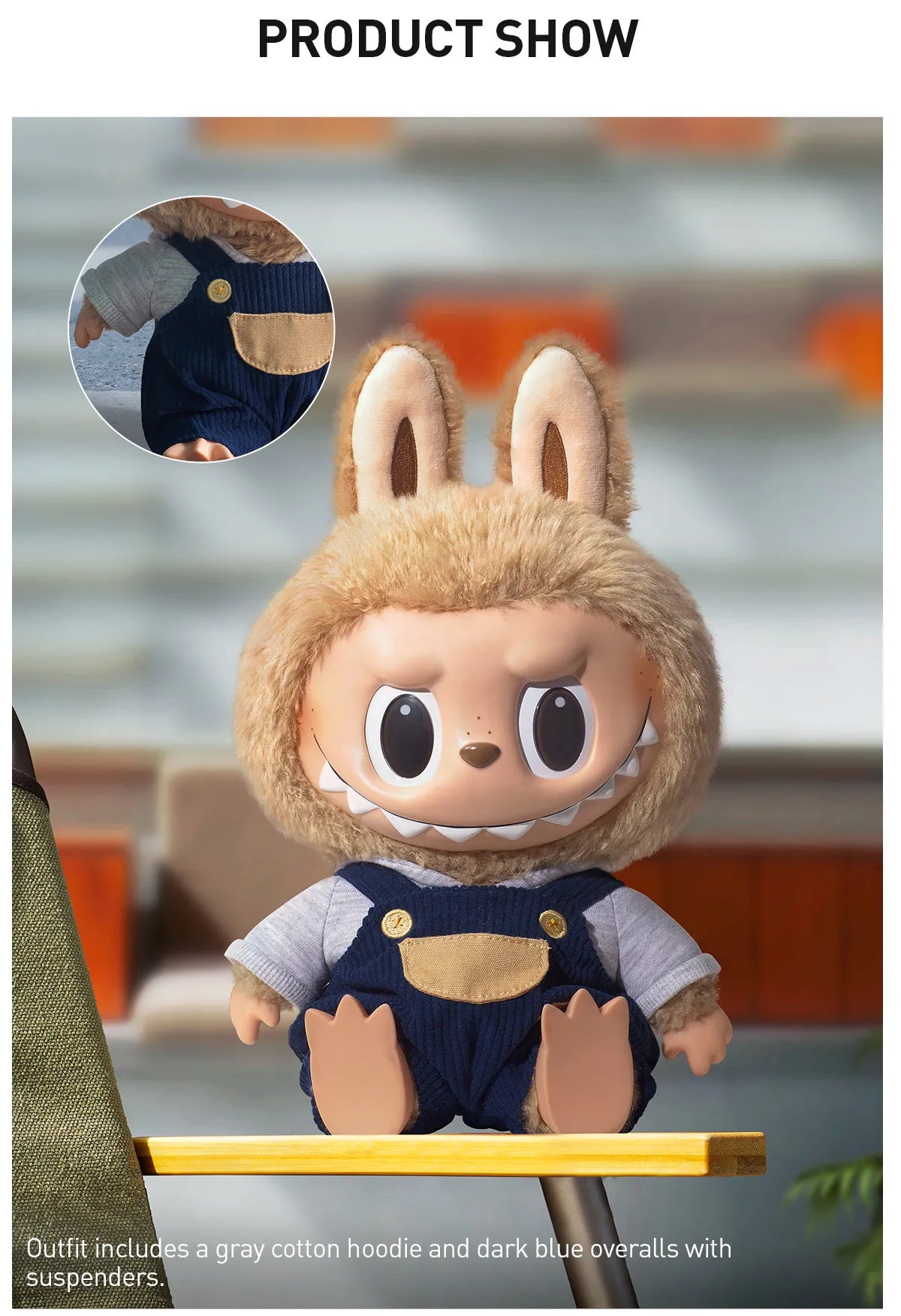 LABUBU Time to chill Zimomo Authentic Pop Mart Vinyl Plush Doll