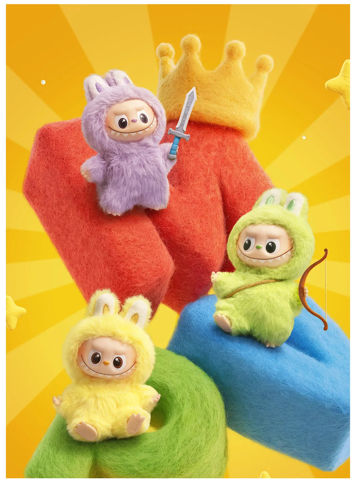 Labubu Pin for Love Series THE MONSTERS Vinyl Plush Pendant Blind Box (N-Z)