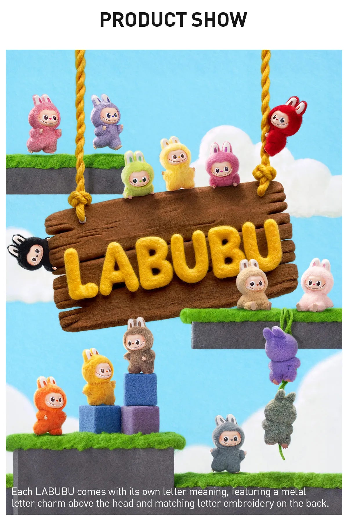 Labubu Pin for Love Series THE MONSTERS Vinyl Plush Pendant Blind Box (A-M)