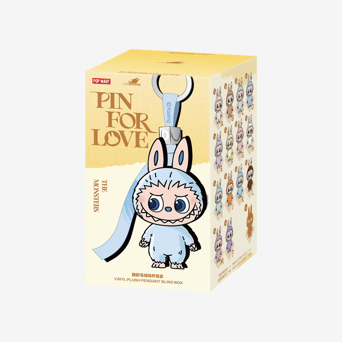 Labubu Pin for Love Series THE MONSTERS Vinyl Plush Pendant Blind Box (A-M)