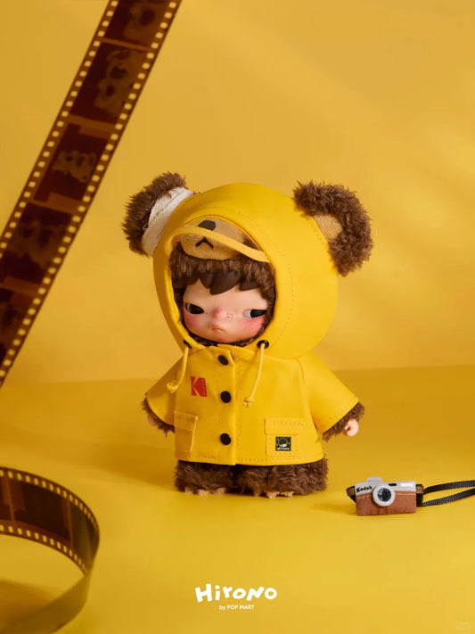 Hirono × Kodak Little Bear POP MART Vinyl Plush Pendant Hanging Card