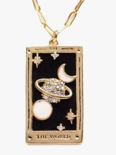 Tarot Card Necklace 18K Plated Tarnish Proof Waterproof Hypoallergenic Stainless Steel