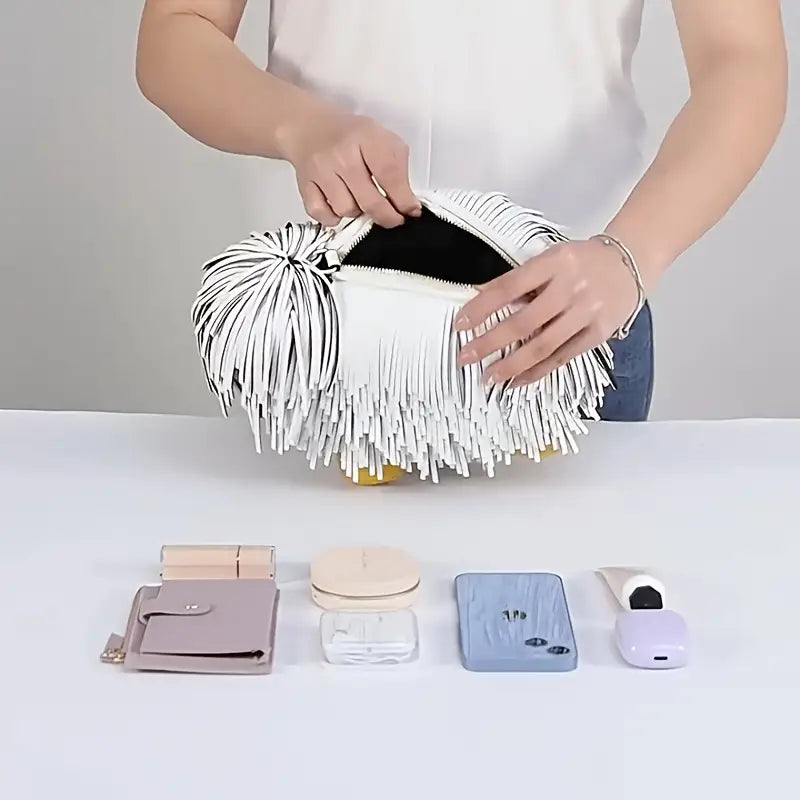 Dog-Shaped Fuzzy Crossbody Bag Funny Purse