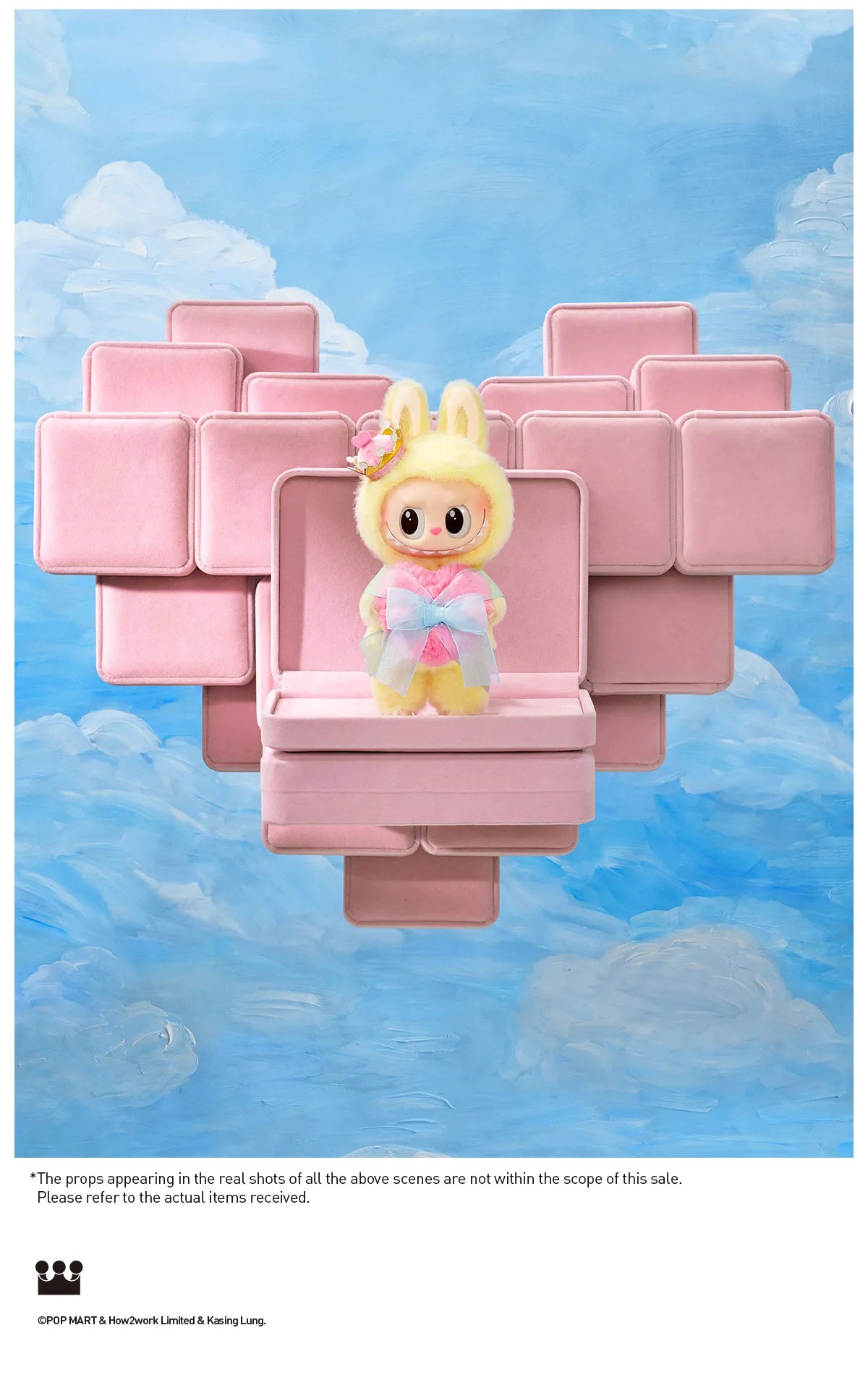 Labubu THE MONSTERS Let's Checkmate Series Pop Mart Authentic Vinyl Plush Hanging Card