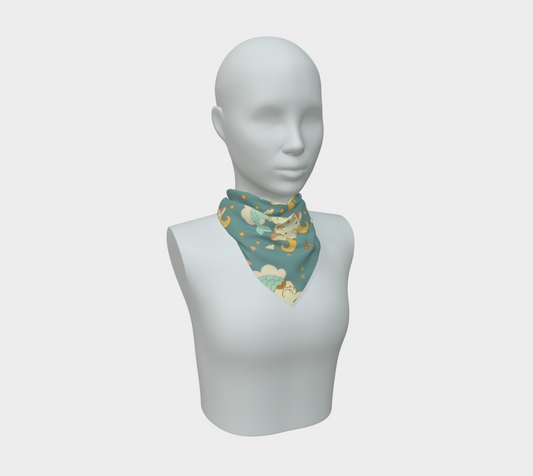 Capricorn Zodiac Sign Cute Pattern Print Scarf All Sizes