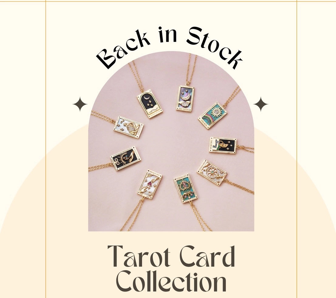 Tarot Card Necklace 18K Plated Tarnish Proof Waterproof Hypoallergenic Stainless Steel
