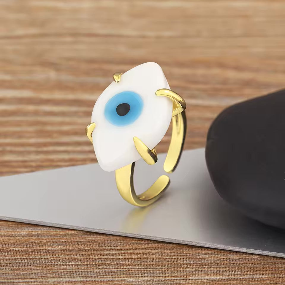 Evil Eye Open Ring