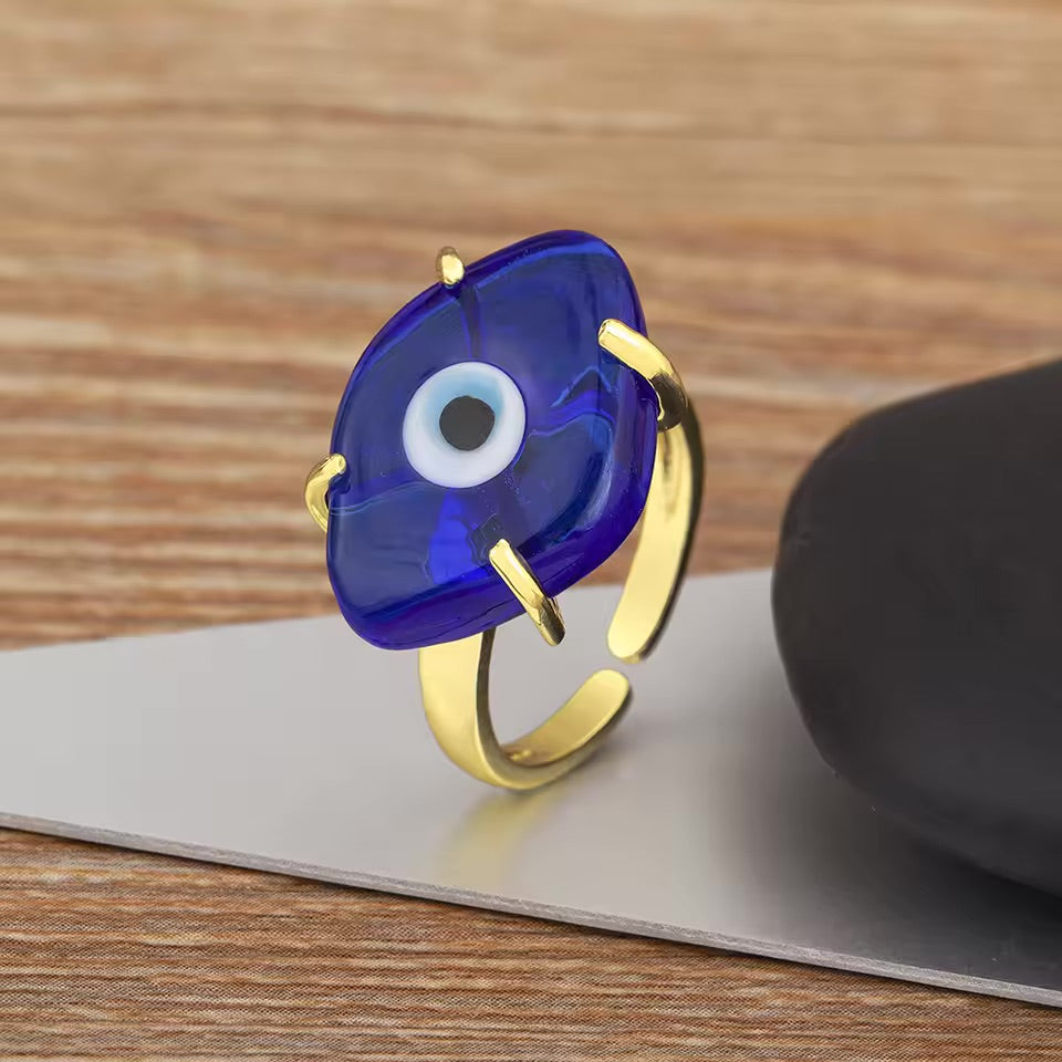 Evil Eye Open Ring