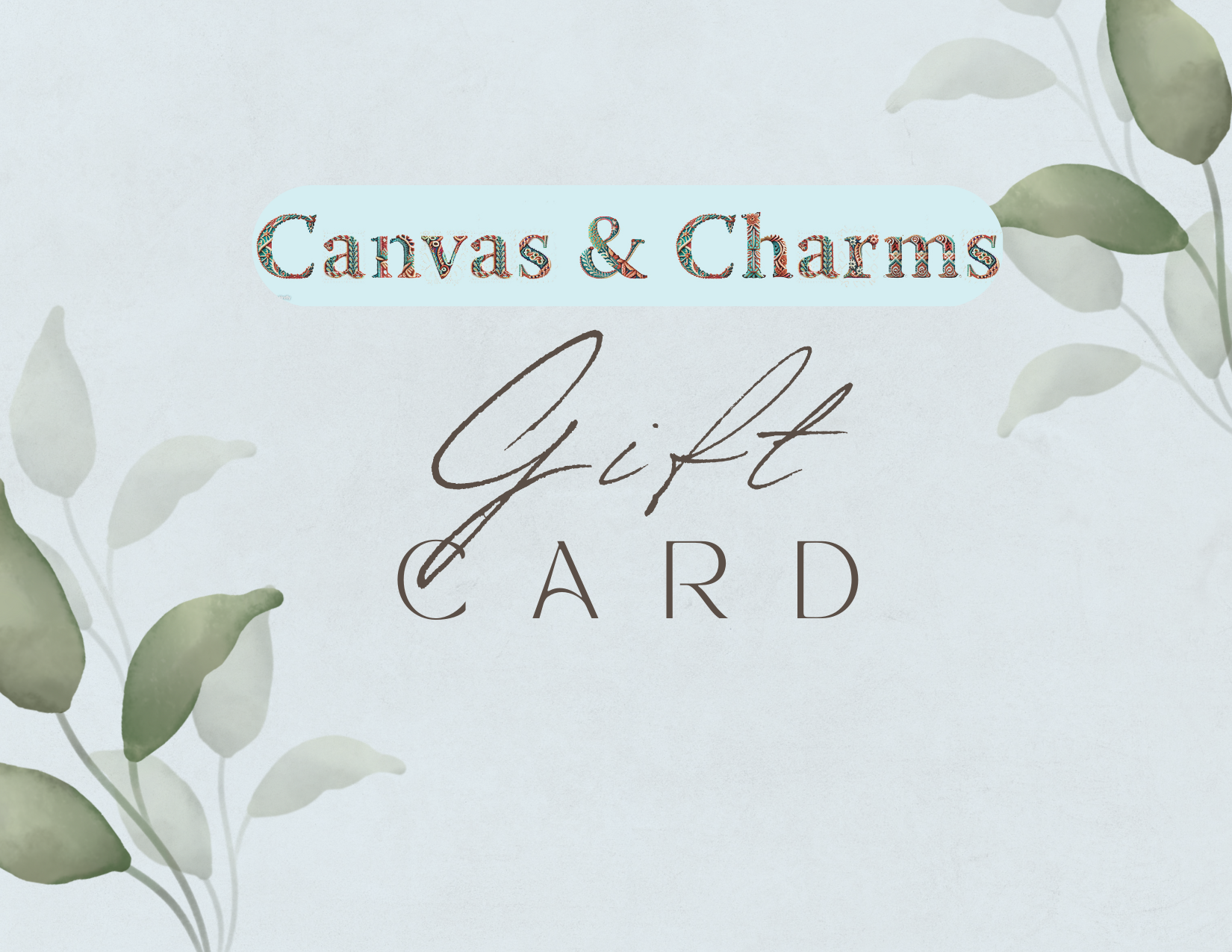 Canvas & Charms gift card Success