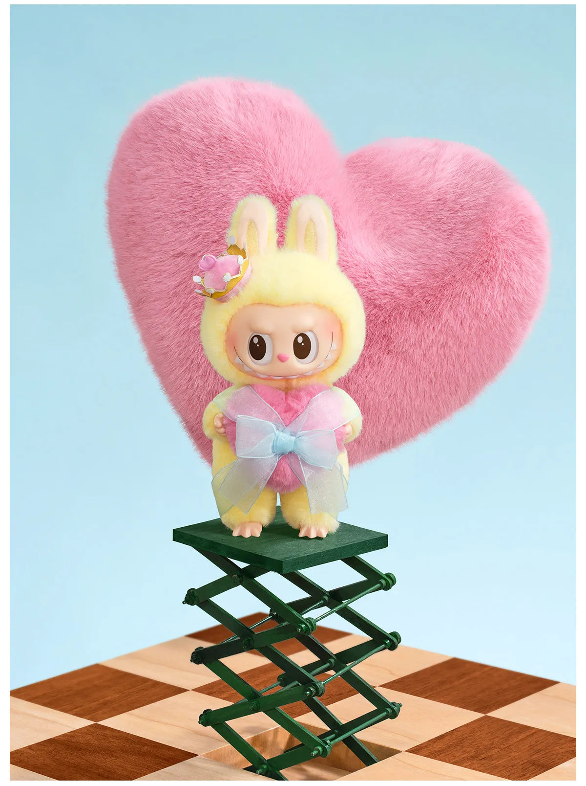 Labubu THE MONSTERS Let's Checkmate Series Pop Mart Authentic Vinyl Plush Hanging Card