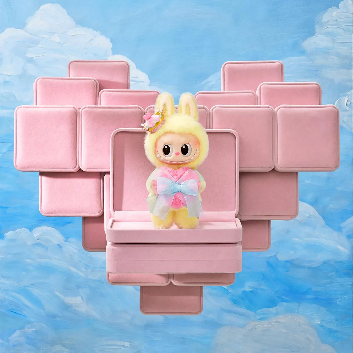 Labubu THE MONSTERS Let's Checkmate Series Pop Mart Authentic Vinyl Plush Hanging Card