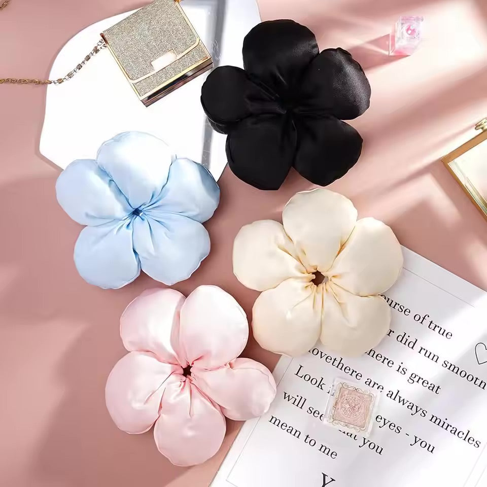 Flower Sponge Scrunchie Trending Hairstyle