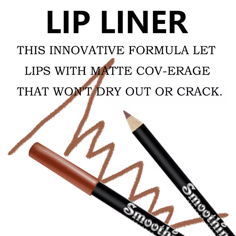 12 Lip Liners Bundle Long-Lasting Flawless Pount