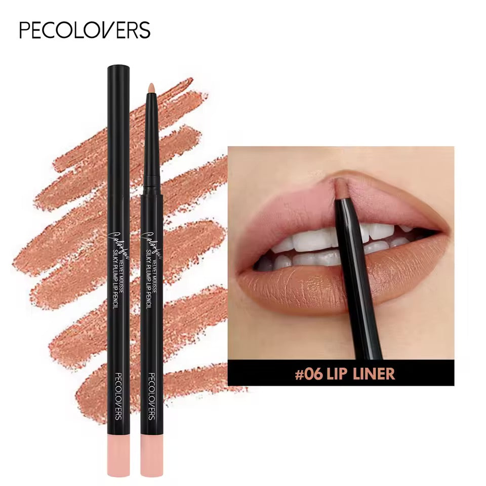 Waterproof Matte Lipliner Pencil Non-stick Moisturizing Lips