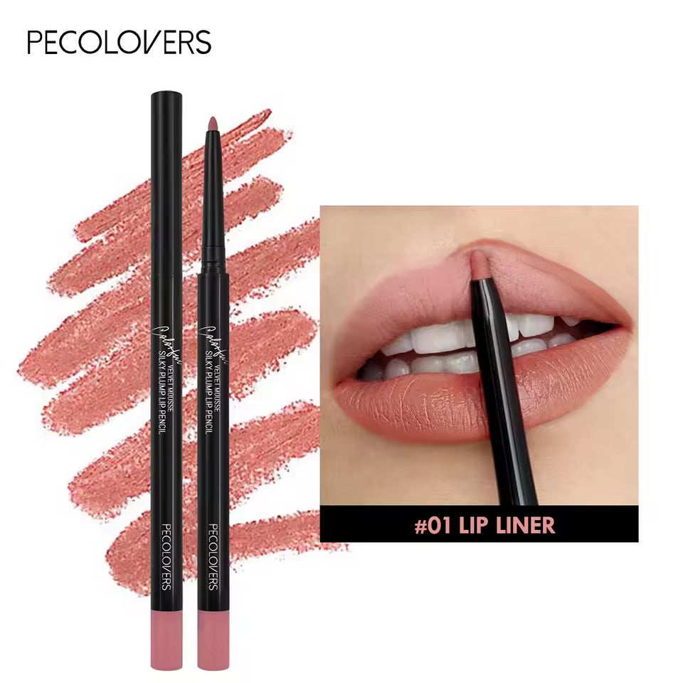 Waterproof Matte Lipliner Pencil Non-stick Moisturizing Lips
