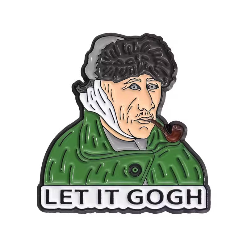 Van Gogh Pin Art Self-Portrait Impressionist