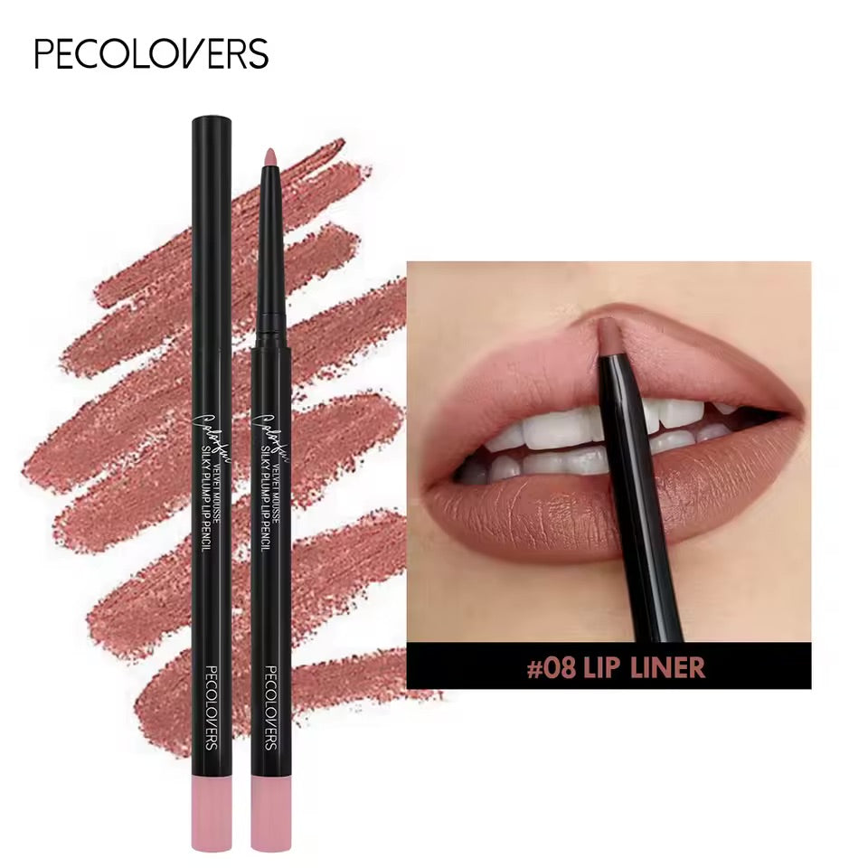 Waterproof Matte Lipliner Pencil Non-stick Moisturizing Lips