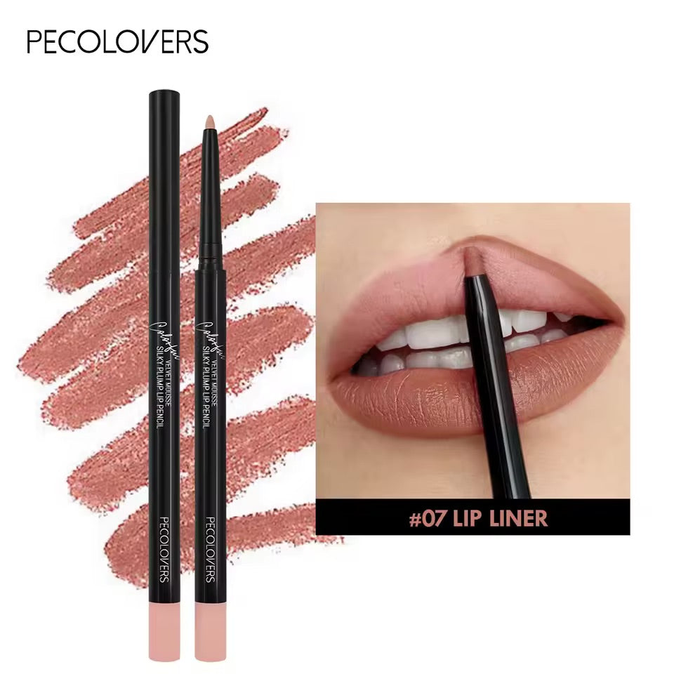 Waterproof Matte Lipliner Pencil Non-stick Moisturizing Lips