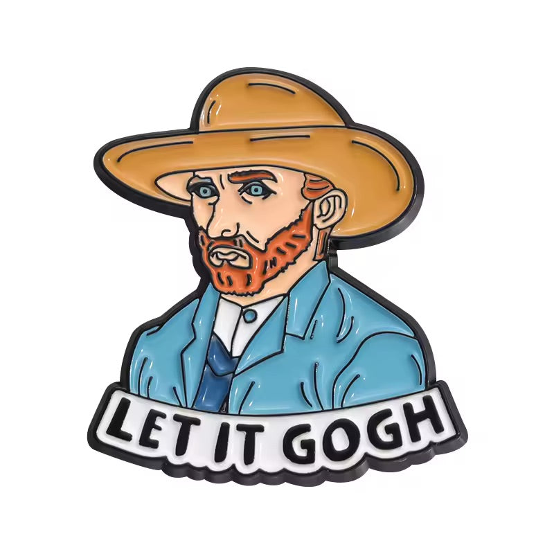 Van Gogh Pin Art Self-Portrait Impressionist