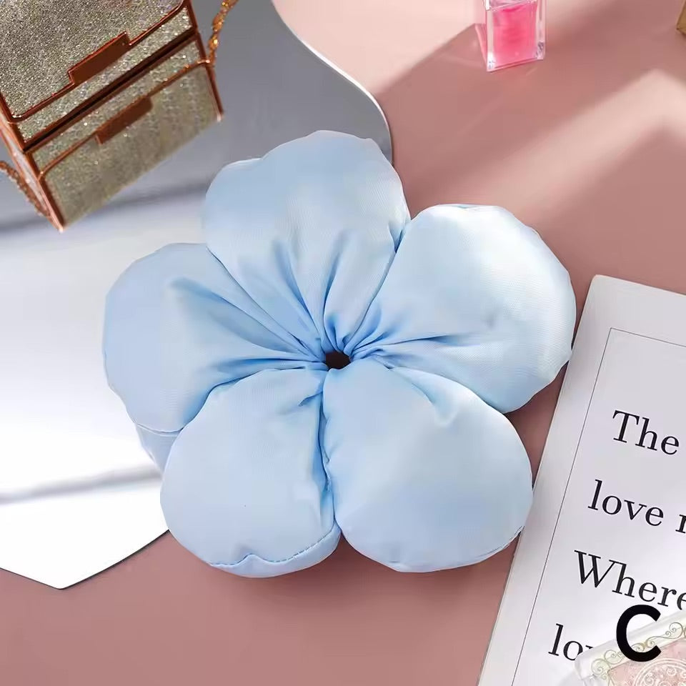 Flower Sponge Scrunchie Trending Hairstyle