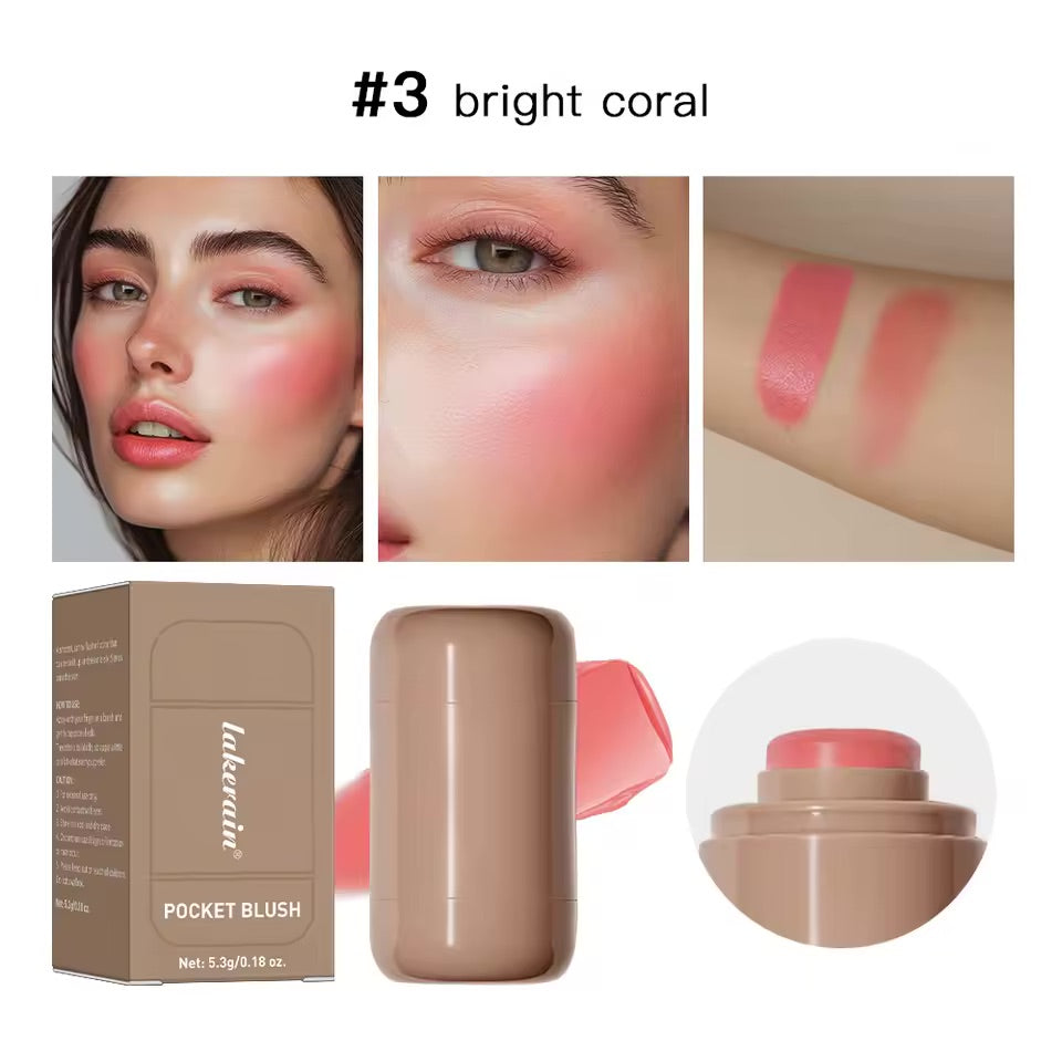 Pocket Blush Stick 3-in-1 Cheek Lip Tinted Moisturizing