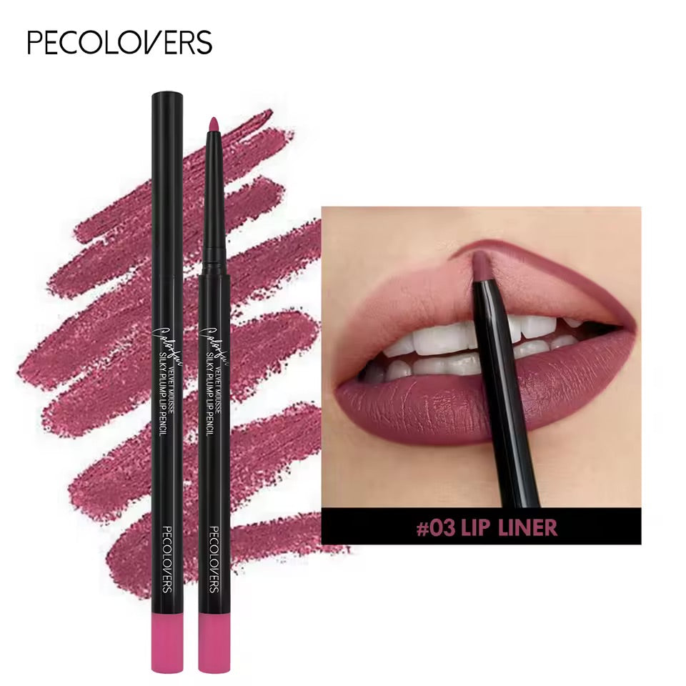 Waterproof Matte Lipliner Pencil Non-stick Moisturizing Lips