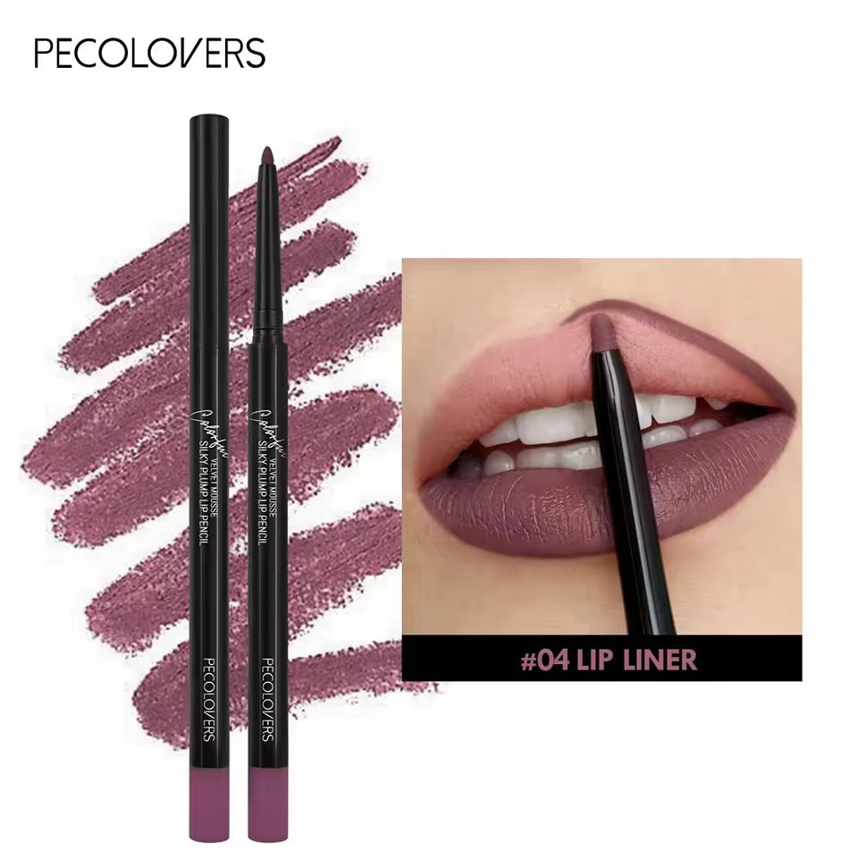 Waterproof Matte Lipliner Pencil Non-stick Moisturizing Lips