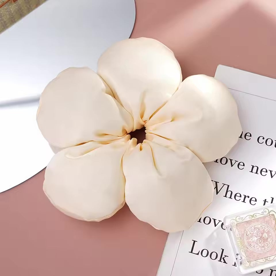 Flower Sponge Scrunchie Trending Hairstyle