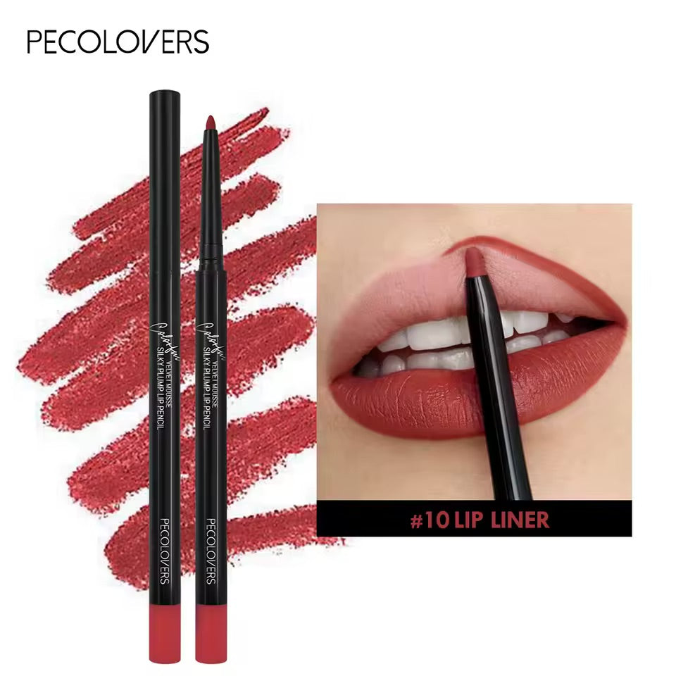 Waterproof Matte Lipliner Pencil Non-stick Moisturizing Lips