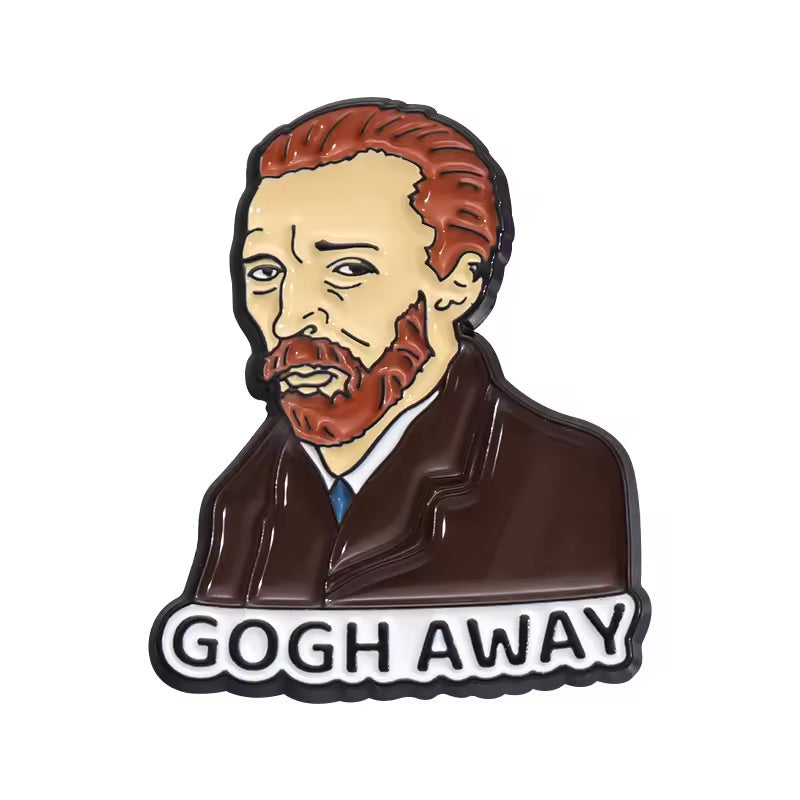 Van Gogh Pin Art Self-Portrait Impressionist