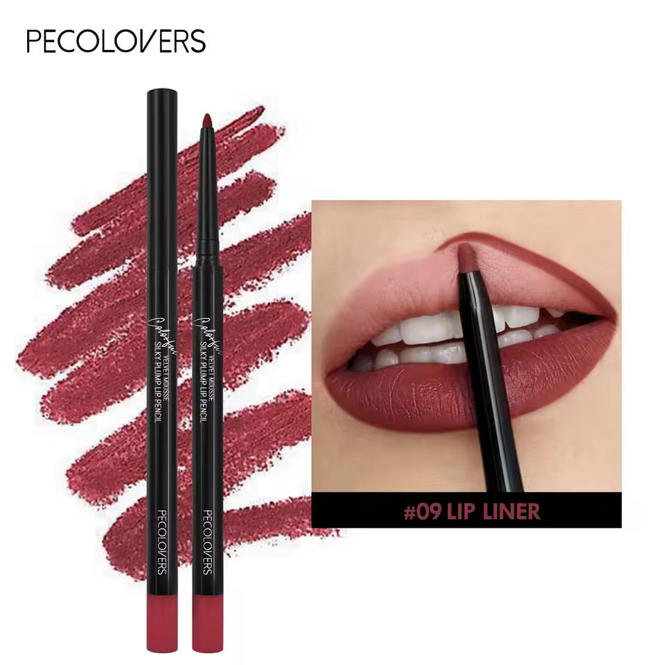 Waterproof Matte Lipliner Pencil Non-stick Moisturizing Lips