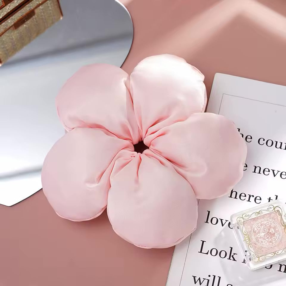 Flower Sponge Scrunchie Trending Hairstyle