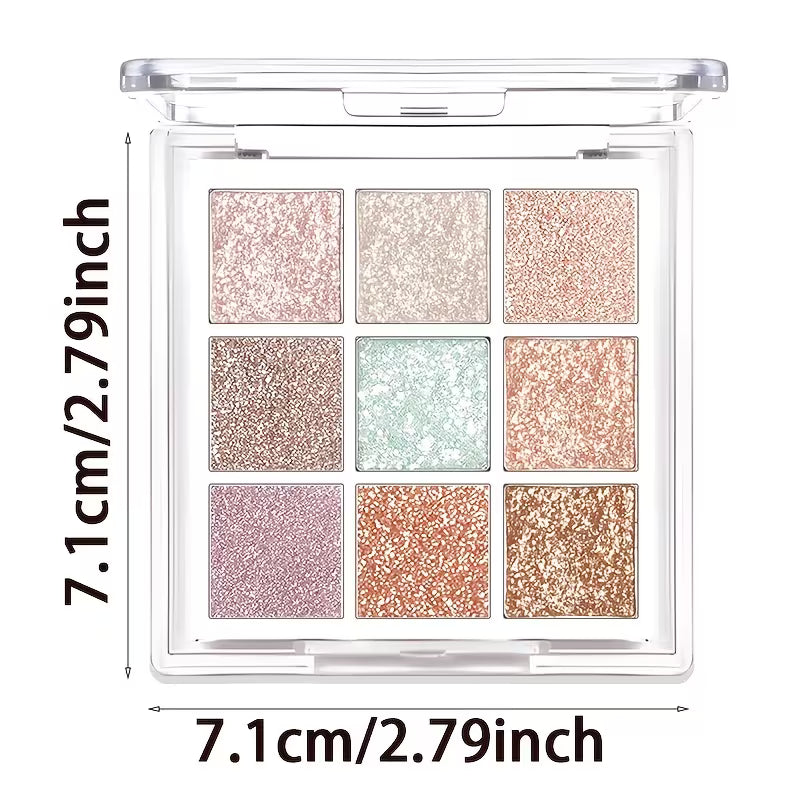 Holographic Glitter Eyeshadow Palette Y2K Makeup