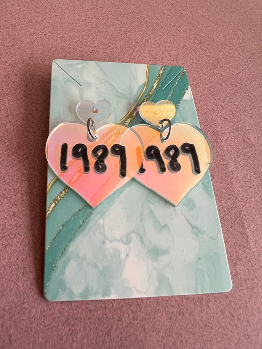 1989 Earrings: A Must-Have for Every Top Pop Singer Fan - Canvas & Charms
