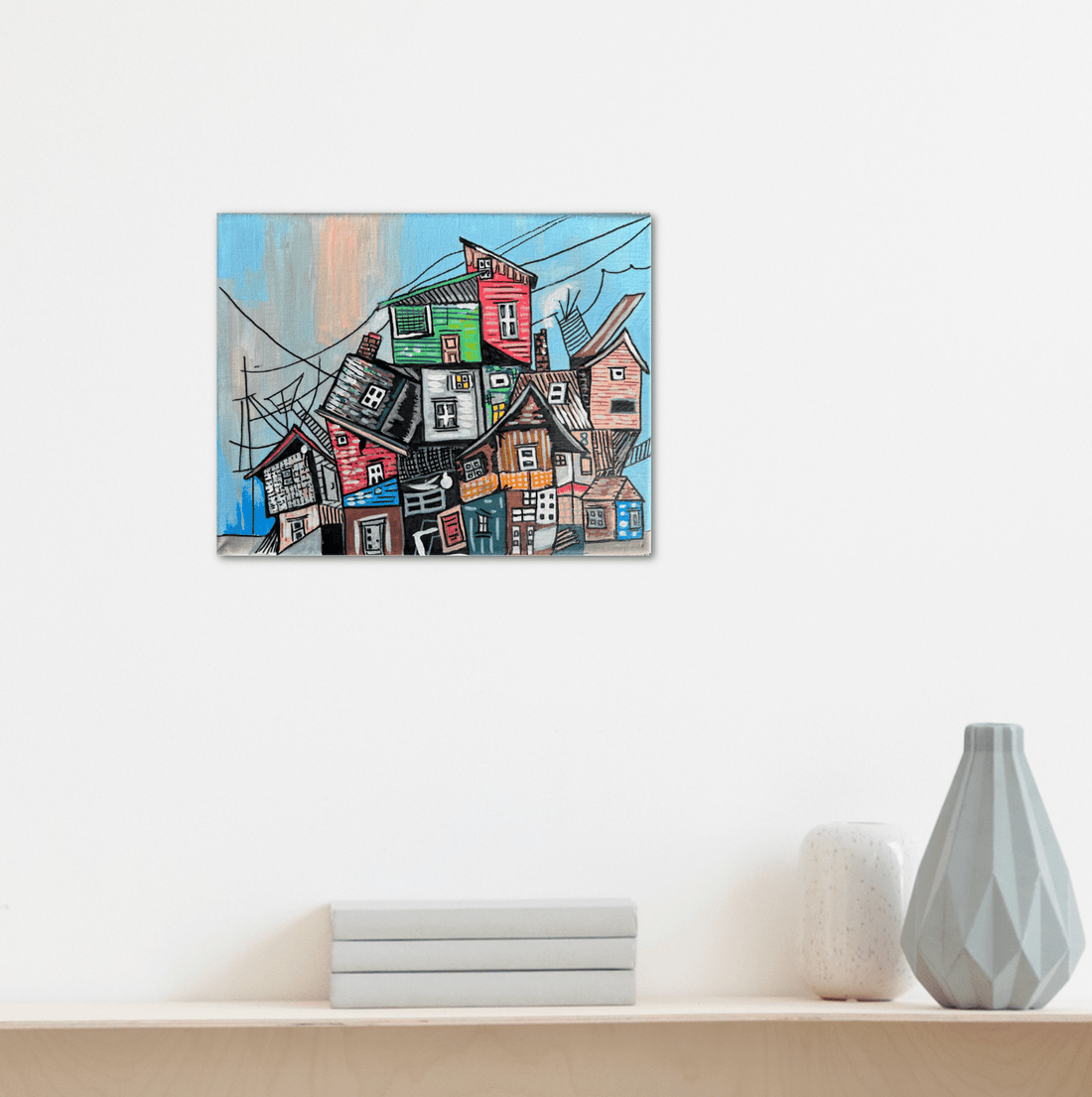 How to Style Small-Space Art: Mixing Prints and Canvases - Canvas & Charms