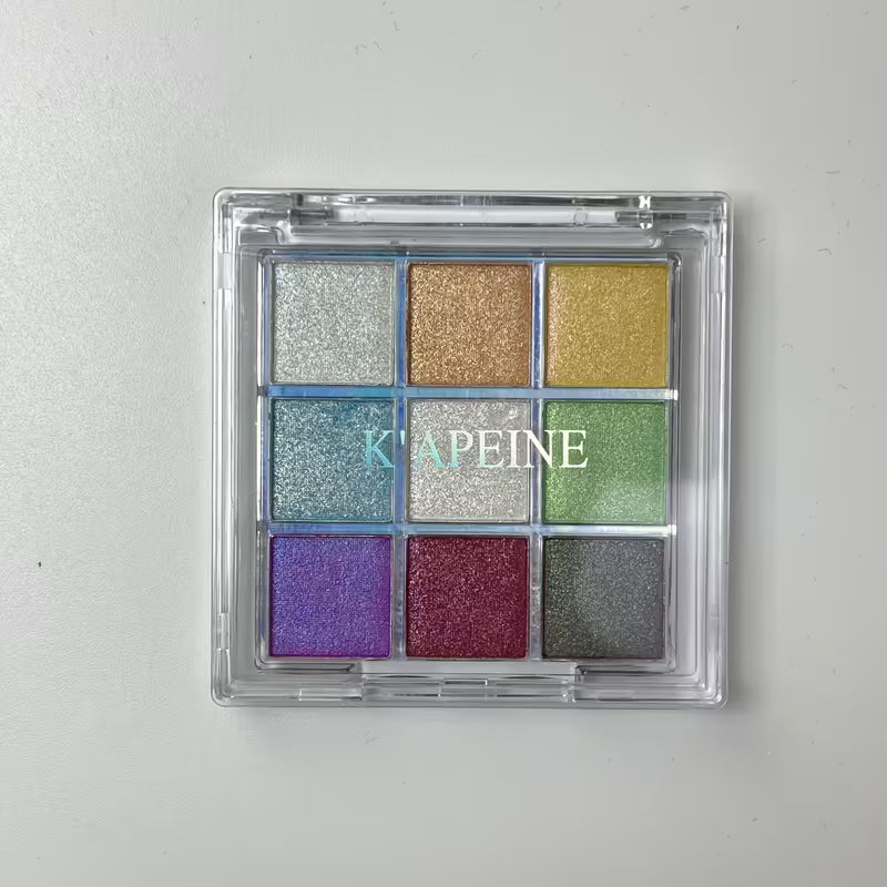 Holographic Glitter Eyeshadow Palette Y2K Makeup