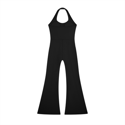 Witch Please Women’s Halter Flared Jumpsuit